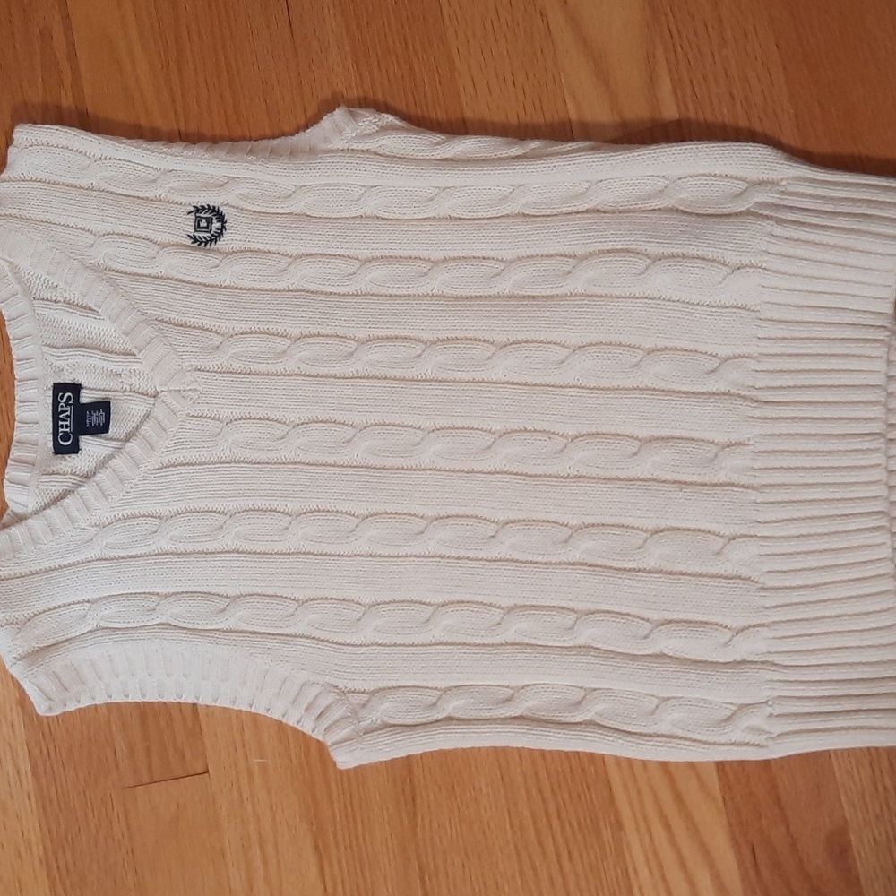 Sz S 8 Chaps knit sweater vest
